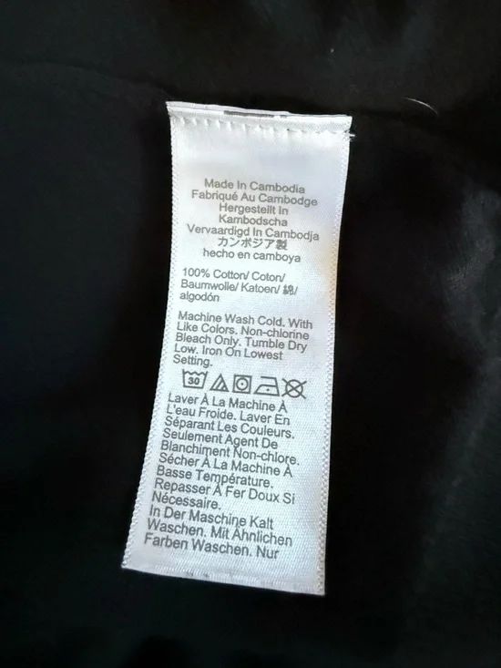 J Crew factory Classic Black Button-Up Cardigan Sz L - Picture 8 of 9